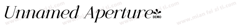 Unnamed Aperture字体转换
